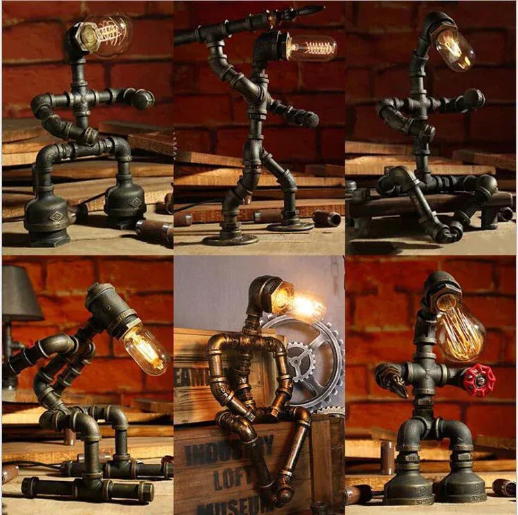 Steampunk Pensive Robot Lamp | Holiday Gift Choice