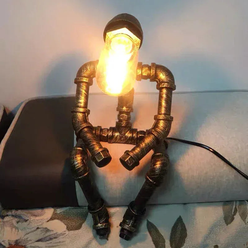 Steampunk Pensive Robot Lamp | Holiday Gift Choice