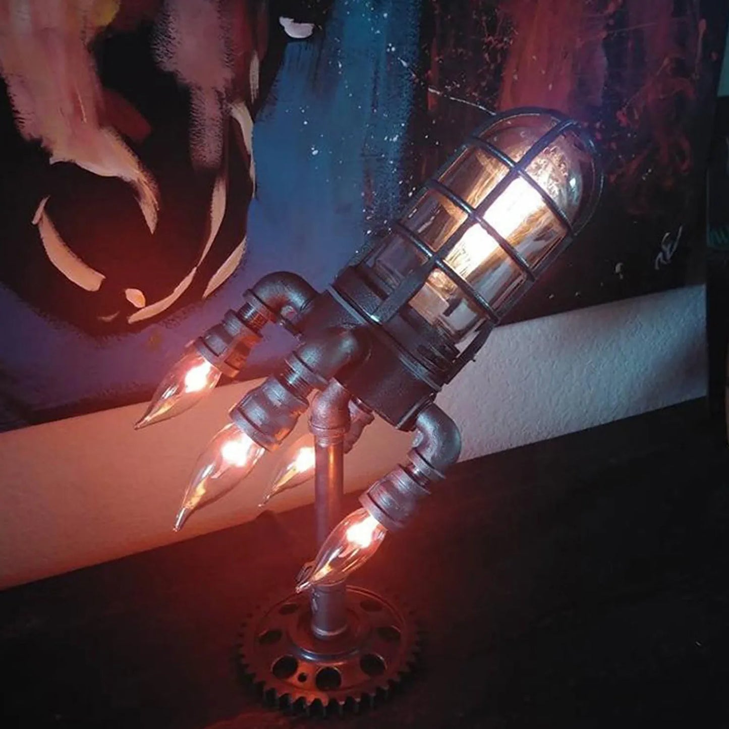 Steampunk Rocket Lamp | Shadetone