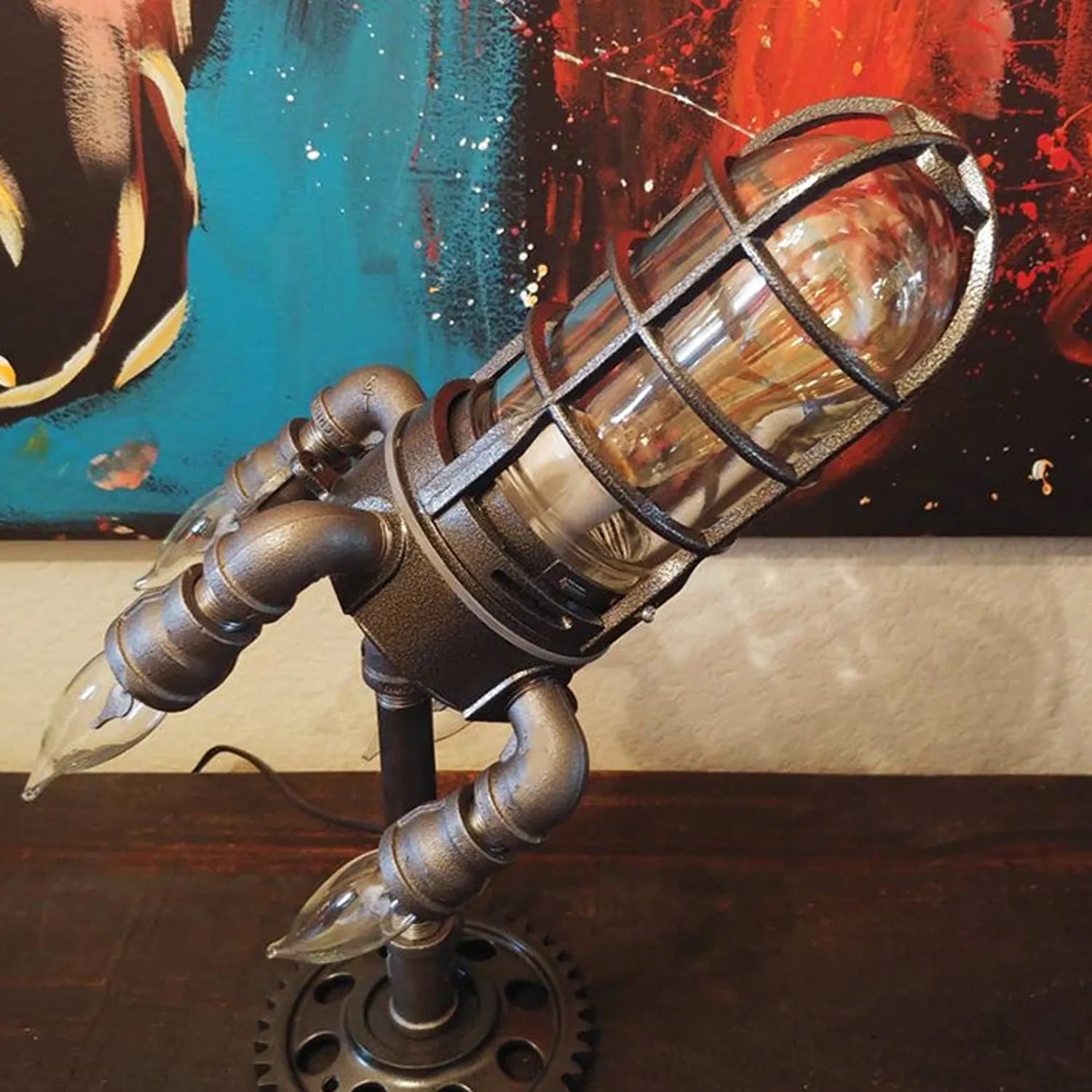 Steampunk Rocket Lamp | Shadetone