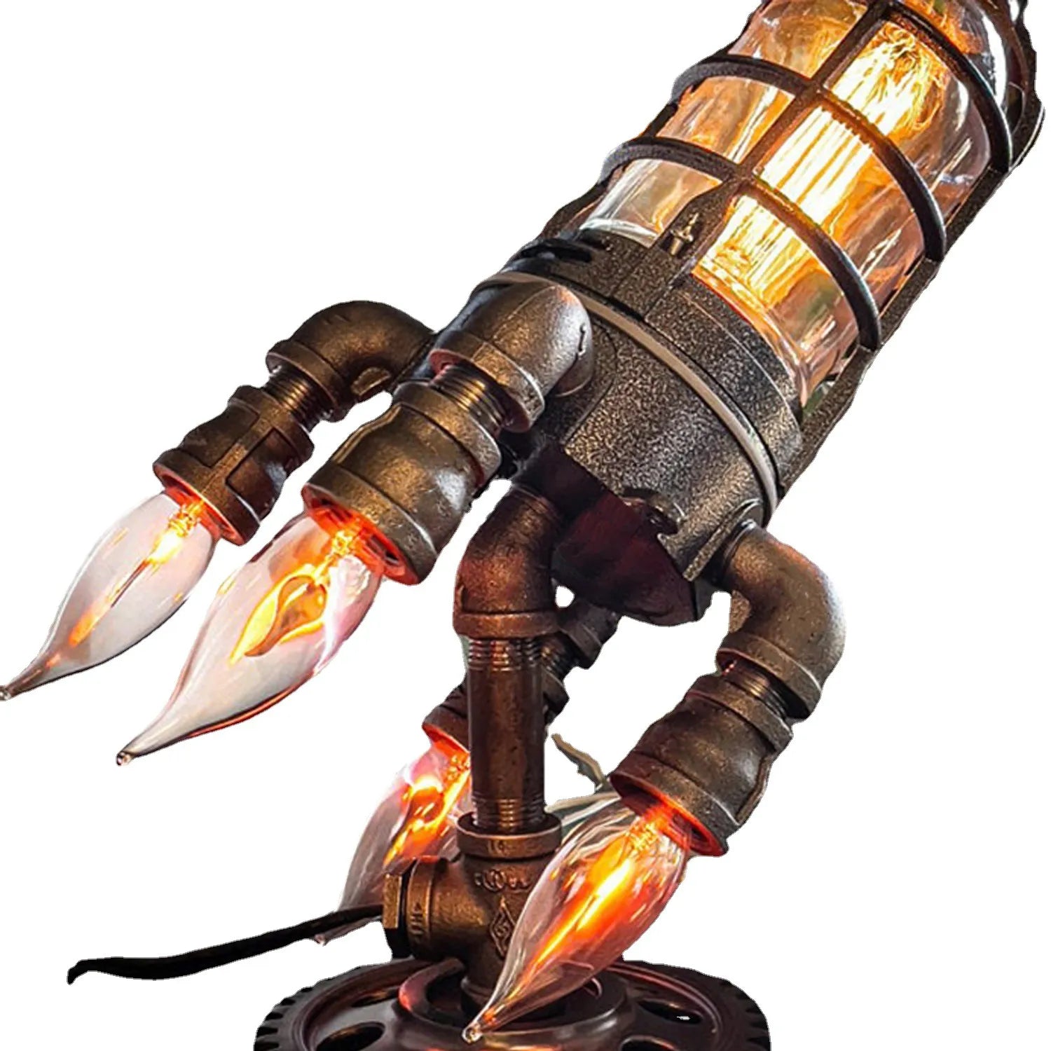 Steampunk Rocket Lamp | Shadetone