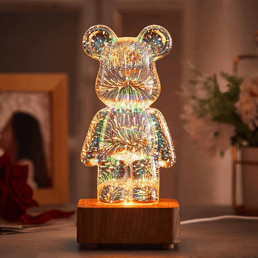 3D Glass Bear Fireworks Lights - Shadetone Lights