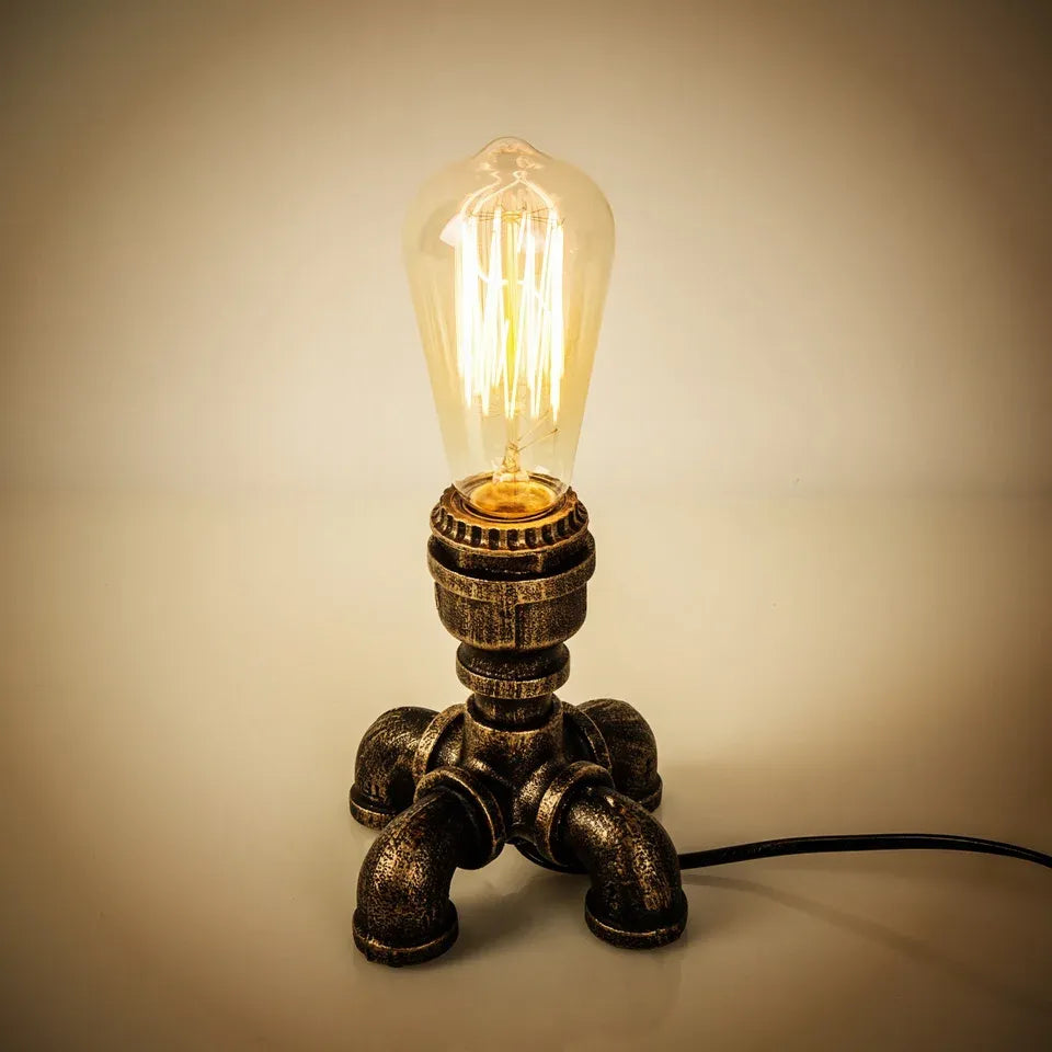 Edison Steampunk Pipe Lamp