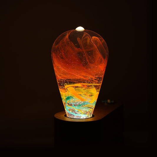 Dusk-Fluid Art Resin Bulb Light - Shadetone Lights