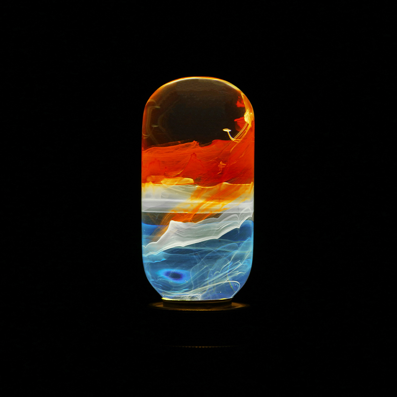 Sunrise-Fluid Art Resin Bulb Light - Shadetone Lights