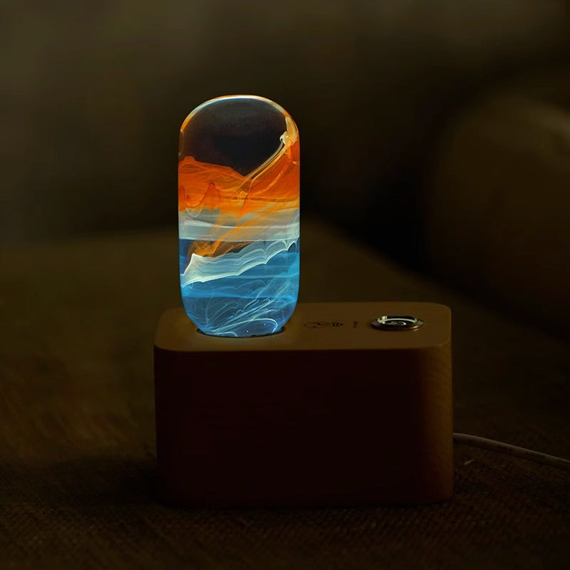 Sunrise-Fluid Art Resin Bulb Light - Shadetone Lights