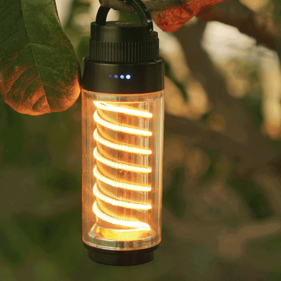 Edison Flashlight -  Portable Camping Helix Lighting - Shadetone Lights