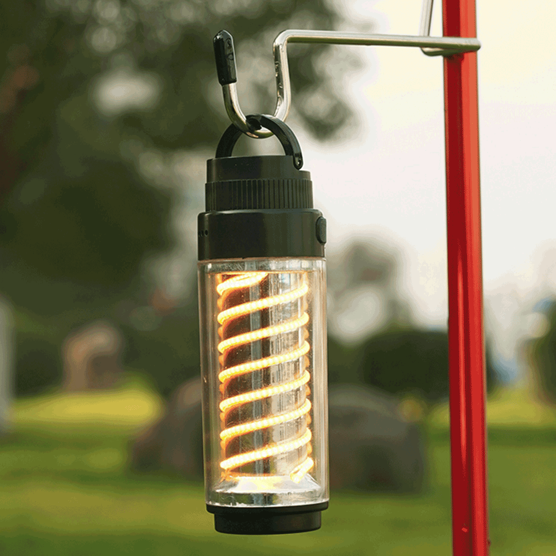 Edison Flashlight -  Portable Camping Helix Lighting - Shadetone Lights