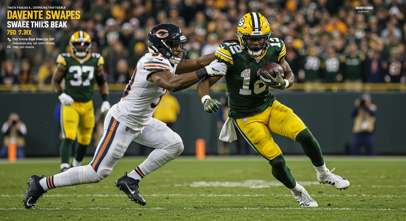 davante adams takes a swipe at the bears.